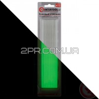 Комплект стержнів клейових флуоресцентних 7,4 мм * 200мм, 12 шт RT-1040 INTERTOOL 