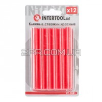 Комплект стержнів клейових червоних 11,2 мм * 100 мм, 12 шт RT-1041 INTERTOOL 