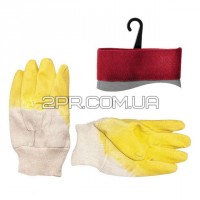 Перчатки стекольщика тканевые (желтые) SP-0002