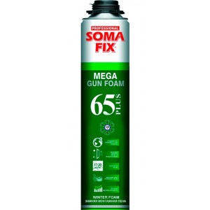 Пена монтажная (проф. MEGA 65 Plus 850 мл) SOMA FIX