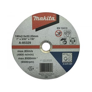 Отрезной диск по металлу 180х2,5 30R, плаский Makita