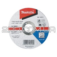 Відрізний диск по металу 115х2,5 30S, плаский Makita