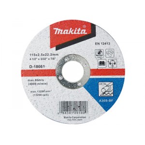 Отрезной диск по металлу 115х2,5 30S, плаский Makita