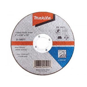 Отрезной диск по металлу 125х2,5 30S, плаский Makita