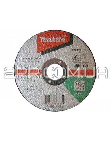 Відрізний диск для каменю 115х3 30S, плаский Makita