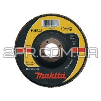 Пелюстковий шліфувальний диск 115х22,23 К60, цирконій Makita