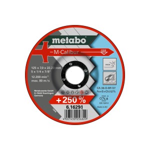 Круг зачисний M-Clibur Inox 125x7,0x22,23 мм Metabo