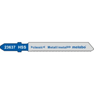 Пилочка для лобзика T118A 5шт по стали и цветных металлах, 51х1,2мм Metabo