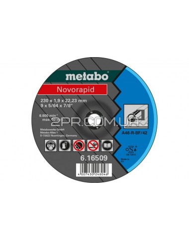 Круг отрезной Novorapid 125x1,0х22,2 мм по стали Metabo