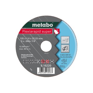 Круг відрізний Flexiamant super 115x1,0х22,2 мм, нержавіюча сталь Metabo