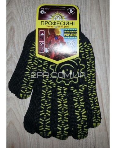 Перчатки трикотажные с ПВХ покрытием Украина фото